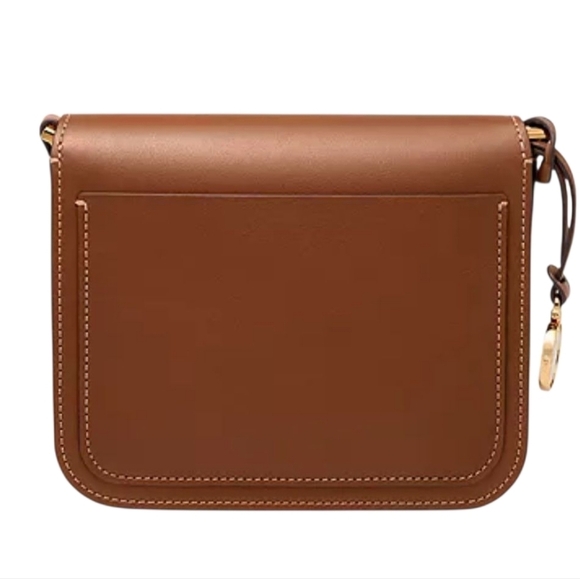 Fossil Lennox Leather Flap Crossbody Bag Brown NWT - Picture 5 of 14